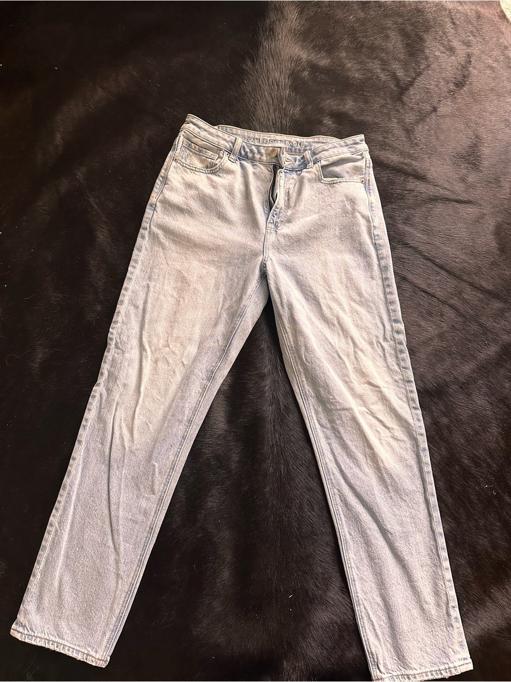 American Eagle Outfitters Light Blue Straight Leg Jeans